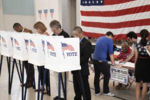 diverse voters at polls