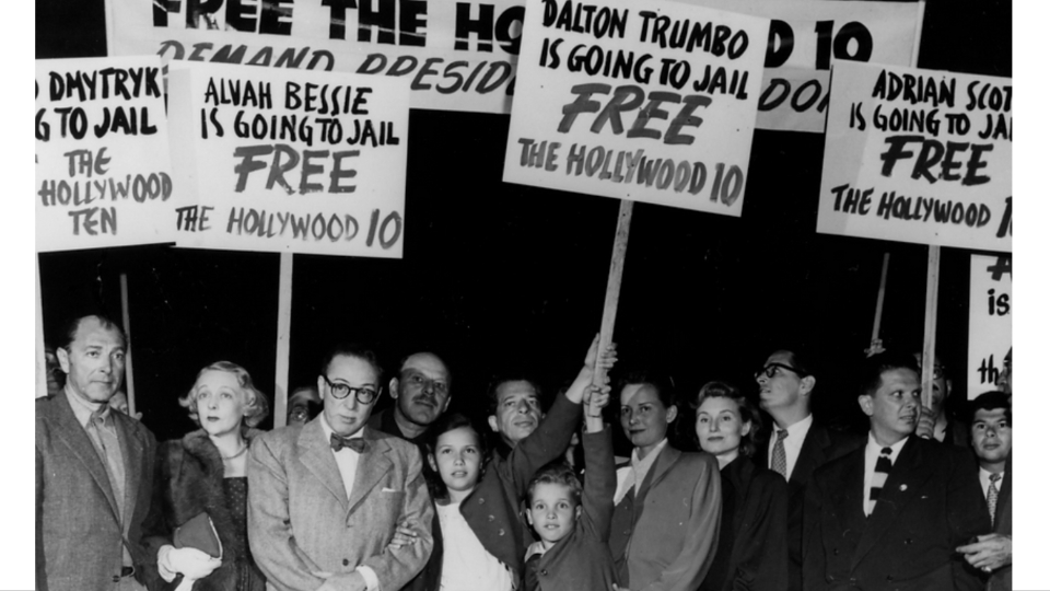 Free Hollywood 10 rally